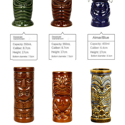 Creative TIKI American Cocktail Glasses - Home & Garden Mad Fly Essentials