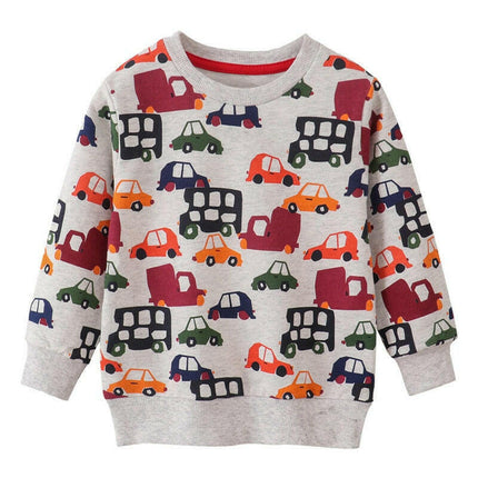 Baby Boys Spring Animal Sweatshirts Dinosaur Sweaters - Kids Shop Mad Fly Essentials