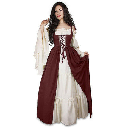 Women S-6XL Medieval Victorian Maxi Dress