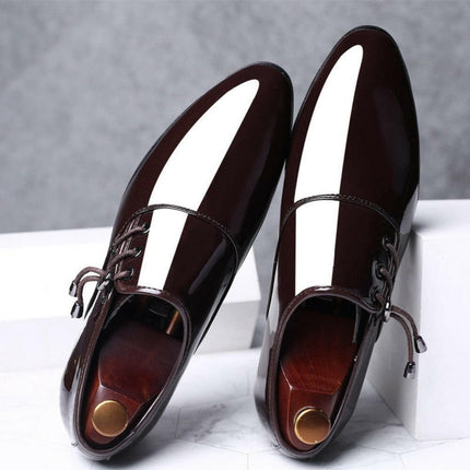 Men Leather Groom Formal Oxford Loafers - Men's Fashion Mad Fly Essentials