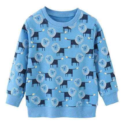 Baby Boys Long Cartoon Animal Sweaters - Kids Shop Mad Fly Essentials
