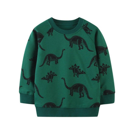 Baby Boy Forest Animals Dinosaur Sweatshirts Spring Sweaters - Mad Fly Essentials