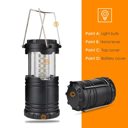 Collapsible 30 LED Lightweight Lantern Flashlight
