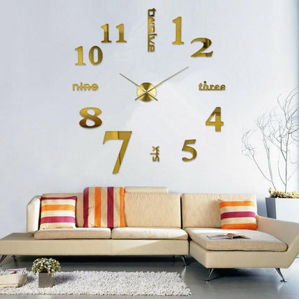 Modern Large Clocks European Wall Stickers - Mad Fly Essentials