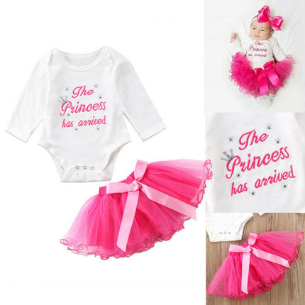 Baby Girl Romper Bodysuit+Tutu Skirts Outfits Set - Kids Shop Mad Fly Essentials