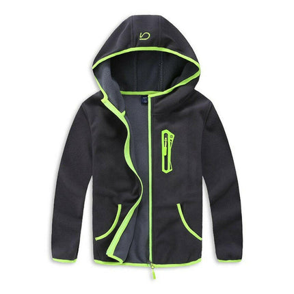 Baby Boys Hooded Pocket Sport Fleece Jacket - Kids Shop Mad Fly Essentials