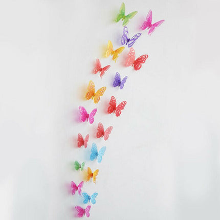 3d Crystal Butterfly Wall Sticker 18Pcs/Set - Kids Shop Mad Fly Essentials