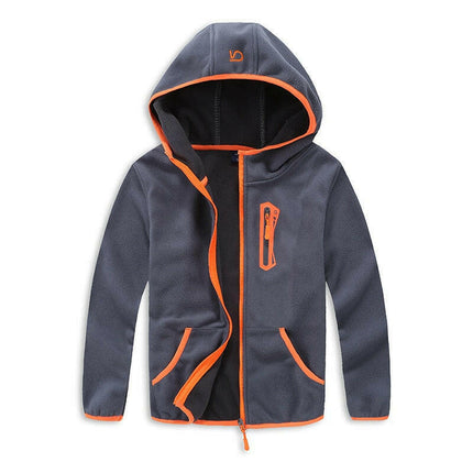 Baby Boys Hooded Pocket Sport Fleece Jacket - Kids Shop Mad Fly Essentials