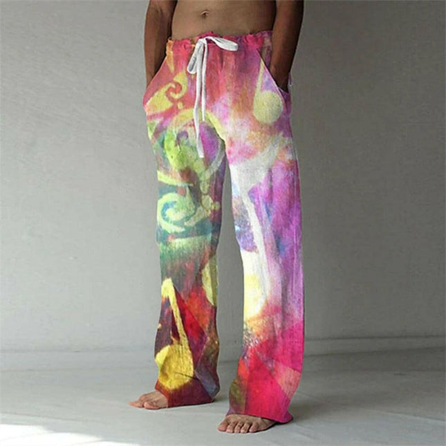 Men 3D Style Musical Theme Vacation Wear XS-8XL Casual Pants - Men's Fashion Mad Fly Essentials