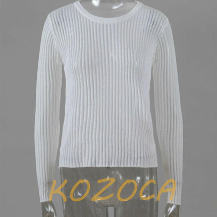 Women 2023 Fashion White Elegant Striped Long Party Tops
