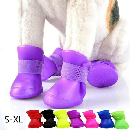 Pet Waterproof Dog Rainshoe Anti-slip Raincoat Boots - Pet Care Mad Fly Essentials