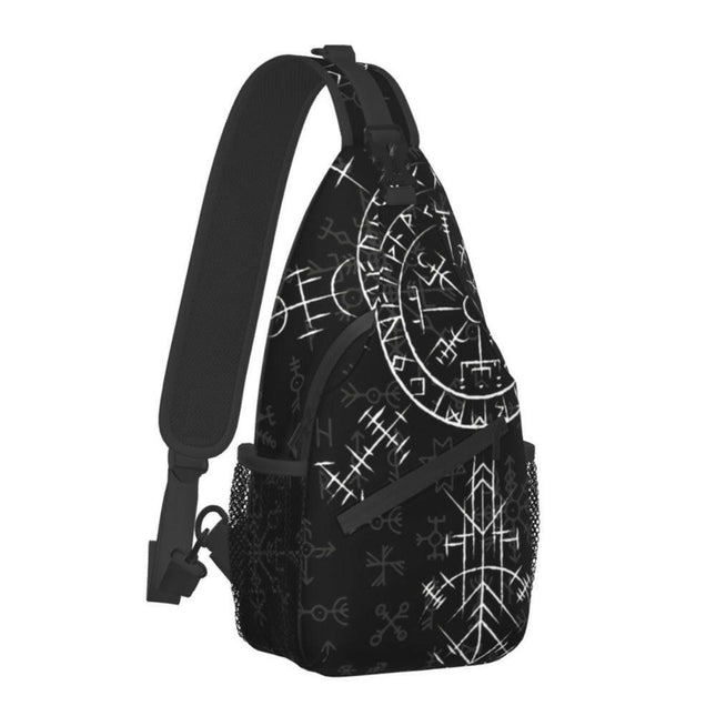 Men Mythology Viking Crossbody Travel Chest Bag - Men's Fashion Mad Fly Essentials