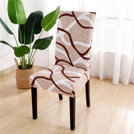 Geometric Elastic Dining Chair Cover Slipcover - Home & Garden Mad Fly Essentials