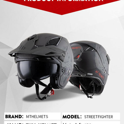 MT Modular High-Quality DOT Full-Face Motorcycle Helmets