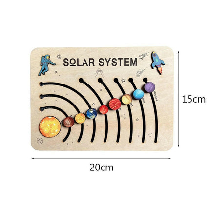 Montessori Solar System Puzzle Educational Learning Toy