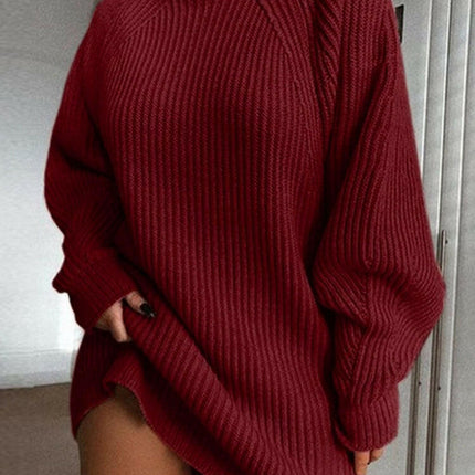 Women Turtleneck Sweater Tunic Dress