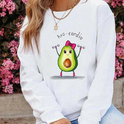 Women Graphic Avocado Sessions Spring Casual Pullovers