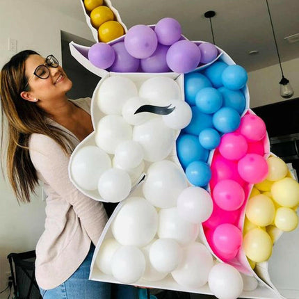 Unicorn Balloon Filling Box DIY Mosaic