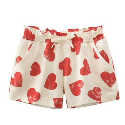 Baby Girl Hearts Summer Time Shorts - Kids Shop Mad Fly Essentials