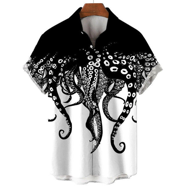Men's Animal Octopus Tentacle Pattern 3D Shirt - Men's Fashion Mad Fly Essentials