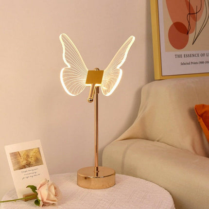 Retro Gold Table Butterfly LED Desk Lamp