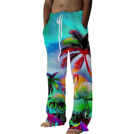 Men Palm Tree Beach S-3XL Holiday Pants - Men's Fashion Mad Fly Essentials
