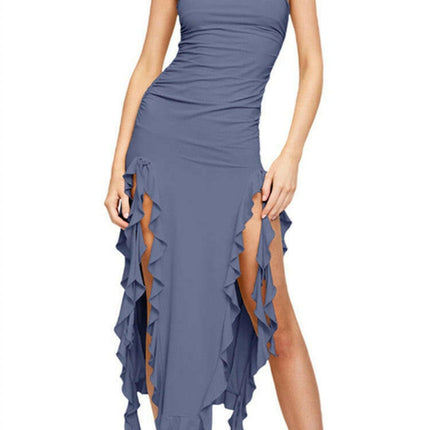 Women Off Shoulder Sexy Strapless Party Midi Dress