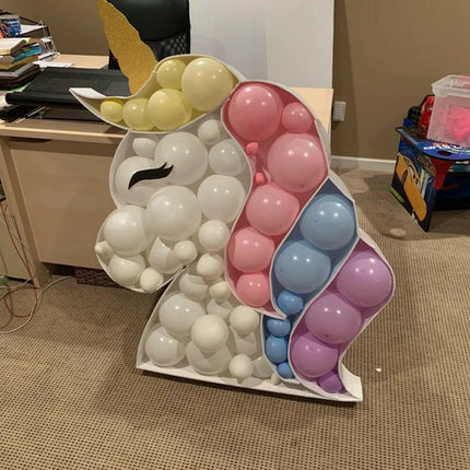 Unicorn Balloon Filling Box DIY Mosaic