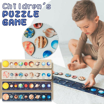 Montessori Solar System Puzzle Astronomy Educational Learning Toy