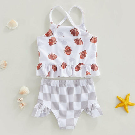 Baby Girl Summer Toddler Kids 2pc Set Floral Swimsuits - Kids Shop Mad Fly Essentials