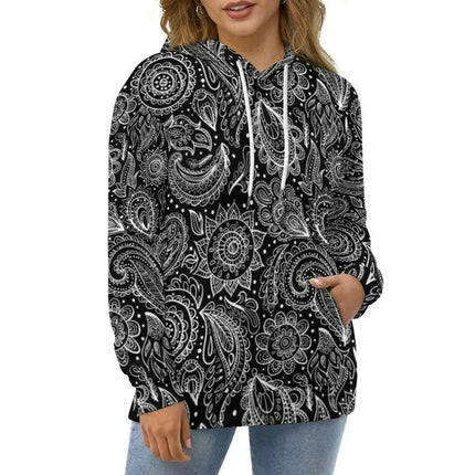 Women Paisley Floral Casual 3D Graphic Hoodies