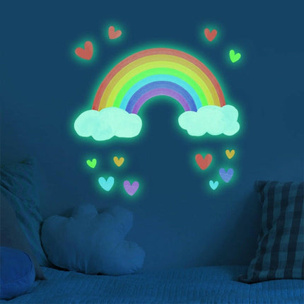Cartoon Rainbow Luminous Wall Sticker - Kids Shop Mad Fly Essentials