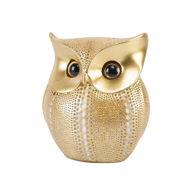 Nordic Owls Ornament Resin Bird Miniatures Decor Figurines