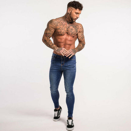 Men Blue Slim-Fit Super Skinny Jeans - Men's Fashion Mad Fly Essentials