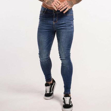 Men Blue Slim-Fit Super Skinny Jeans - Men's Fashion Mad Fly Essentials