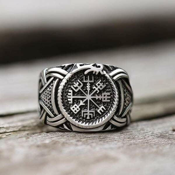abdo Men's Fashion 7 / OSR634 MEN 316L Norse Viking Amulet Rings