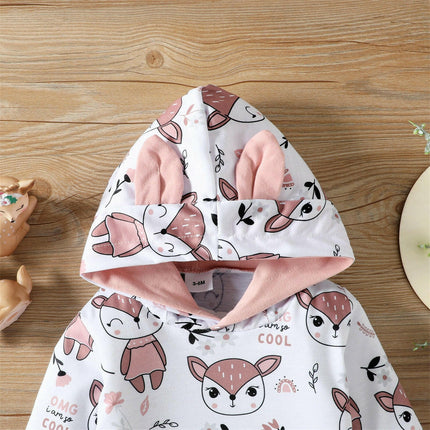 Baby Girl Foxy Sweatpants+Long Hoodie Set - Kids Shop Mad Fly Essentials
