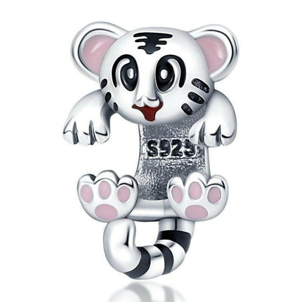 bamoer Women's Shop PAC071 Sterling Silver Mouse Cat Charms