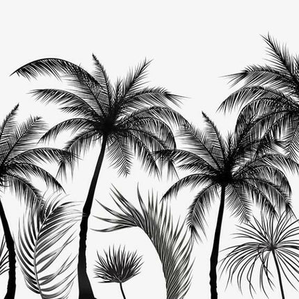 beibehang Kids Shop 7 / Silk cloth material Custom Black White Tree Tropical Rainforest 3D Mural Wallpaper