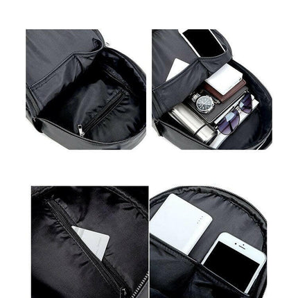 Men Laptop Waterproof Leather Backpack - Men's Fashion Mad Fly Essentials