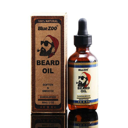 Blue Zoo Beauty & Health 60ML Sandalwood Natural Beard Balm Kit Mustache Wax