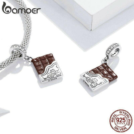 Chocolate Bear Lover 925 Silver Charm Women Accessories - Women Accessories - Bamoer - Mad Fly Essentials