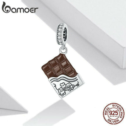 Chocolate Bear Lover 925 Silver Charm Women Accessories - Women Accessories - Bamoer - Mad Fly Essentials