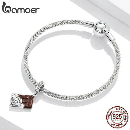 Chocolate Bear Lover 925 Silver Charm Women Accessories - Women Accessories - Bamoer - Mad Fly Essentials