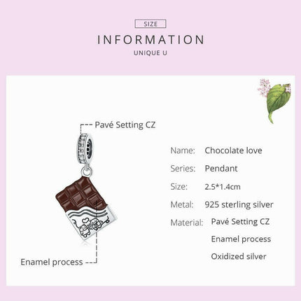 Chocolate Bear Lover 925 Silver Charm Women Accessories - Women Accessories - Bamoer - Mad Fly Essentials