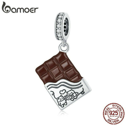 Chocolate Bear Lover 925 Silver Charm Women Accessories - Women Accessories - Bamoer - Mad Fly Essentials