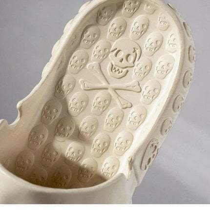 Comwarm Men's Fashion Men Retro Skull 3D Print Sandals