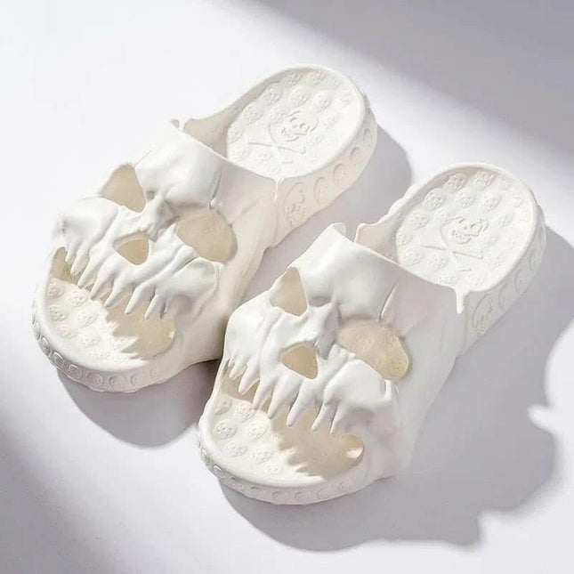 Comwarm Men's Fashion white / 36-37 Men Retro Skull 3D Print Sandals