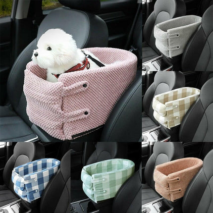 Portable Pet Car Seat Nonslip Dog Carrier Booster - Pet Care Mad Fly Essentials