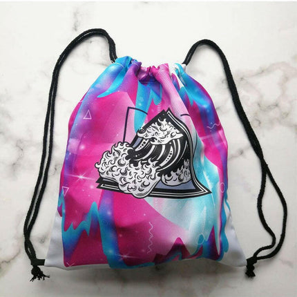 DeanFun Women's Shop Mushroom Group Drawstring Backpack School Travel Bag